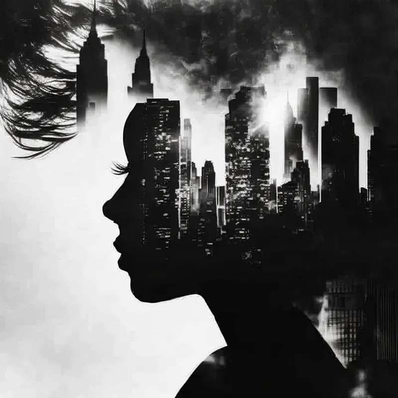 Double Exposure City Portraits