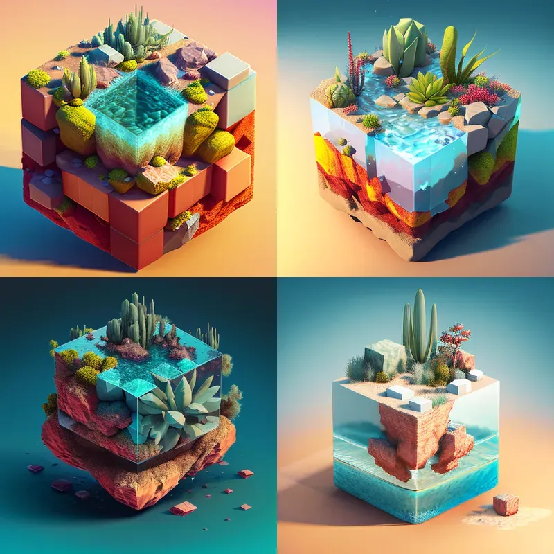 3d Mini World Scenes