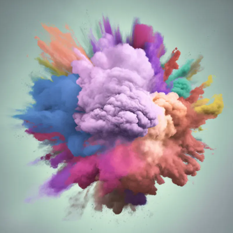 Colourful Cloud Bursts