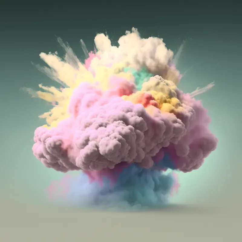 Colourful Cloud Bursts