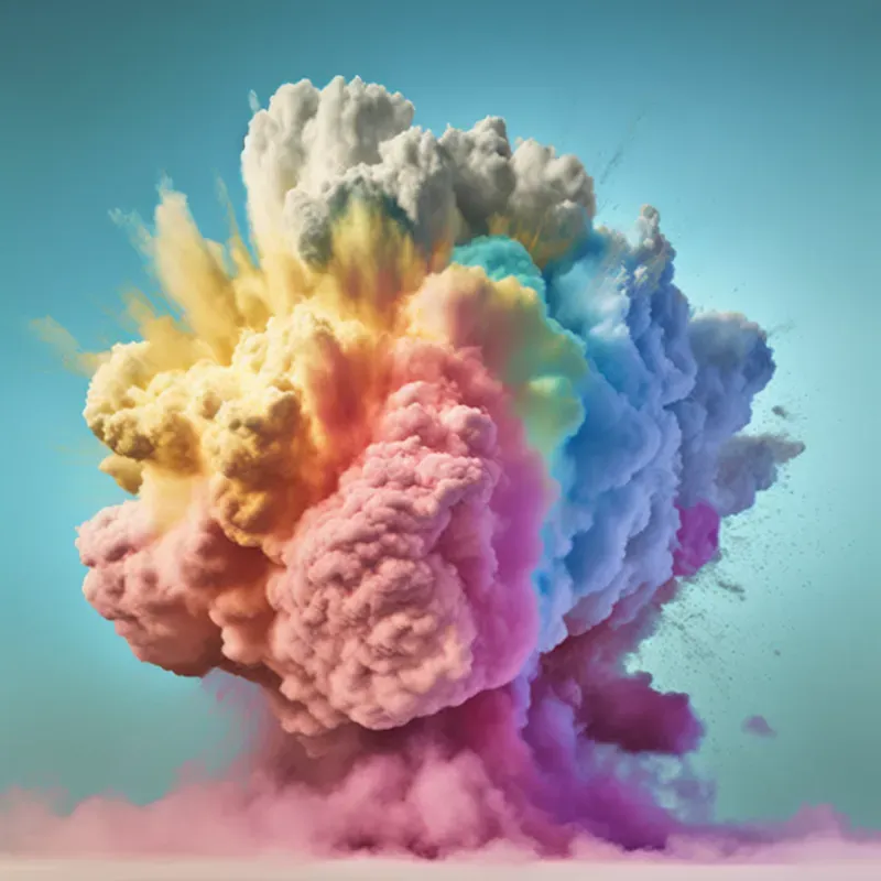 Colourful Cloud Bursts