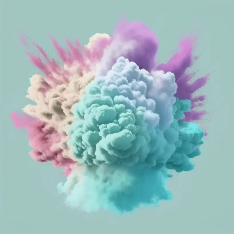 Colourful Cloud Bursts