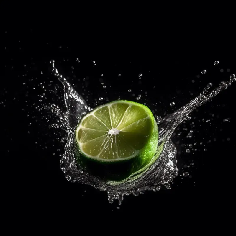 Water Splash Fruits Flowers Vegetables