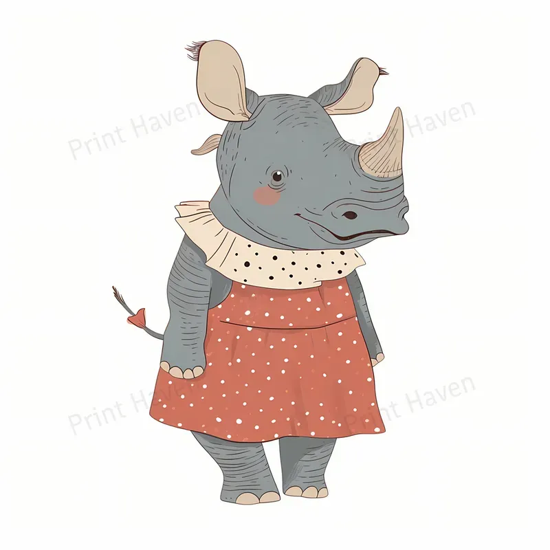 Simple And Adorable Animal Characters