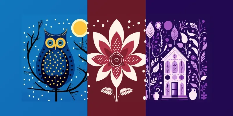 Simple Minimalistic Illustrations generated by undefined