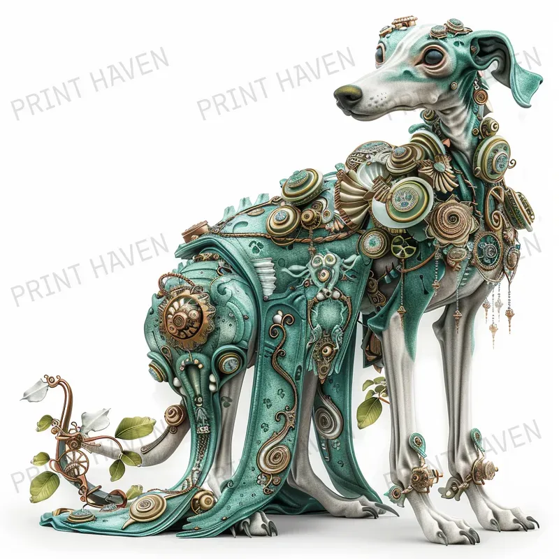 Italpunk Vibes Teal Colors Cliparts