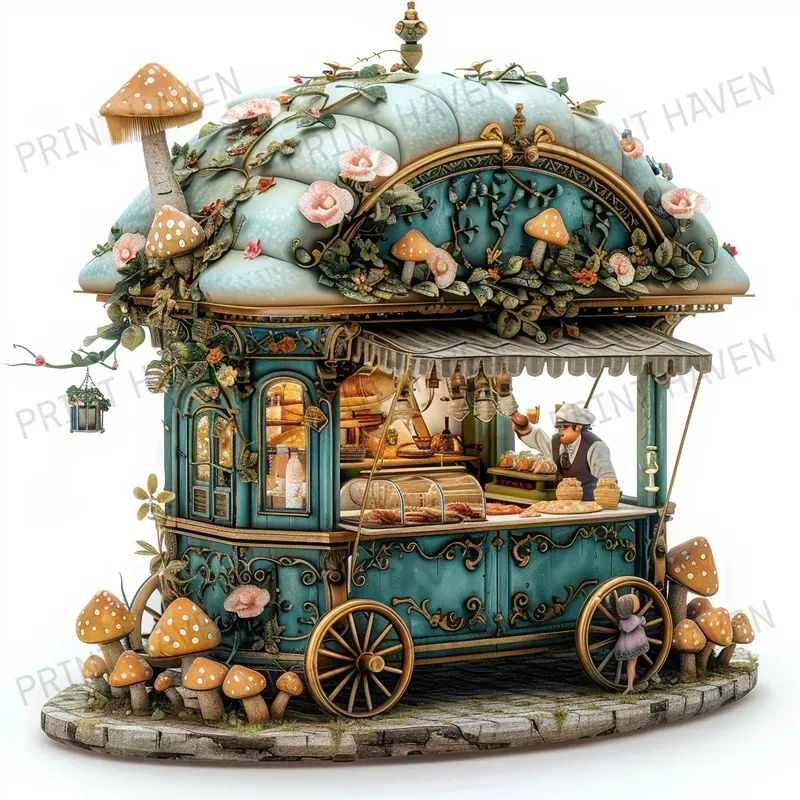 Italpunk Vibes Teal Colors Cliparts