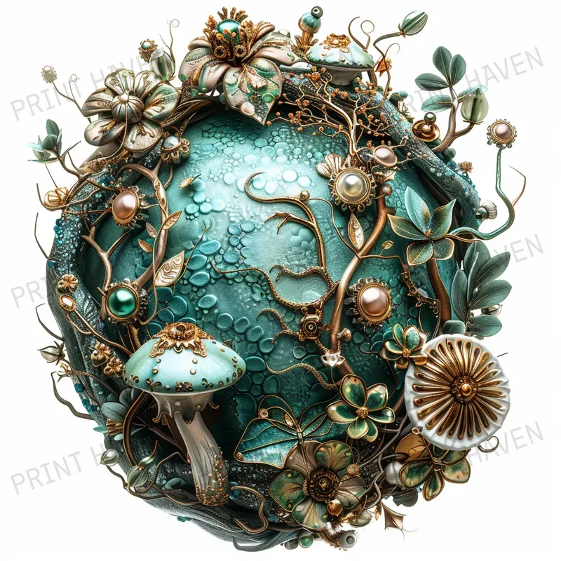 Italpunk Vibes Teal Colors Cliparts