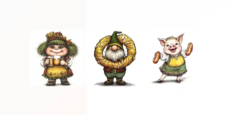 Characters Celebrate Oktoberfest generated by undefined