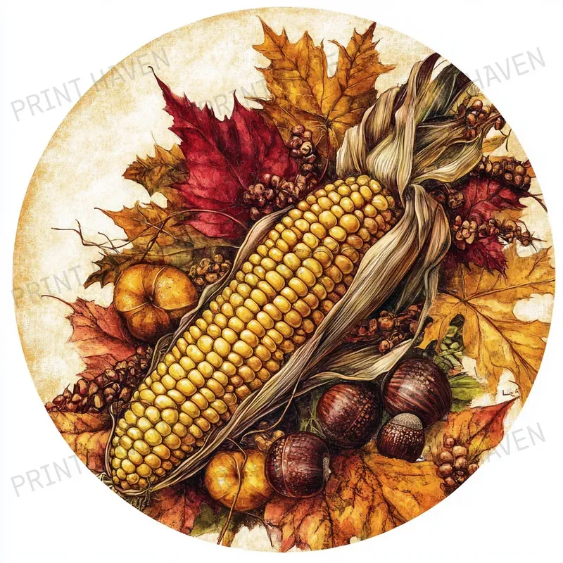 Autumn Icons Thanksgiving Cliparts