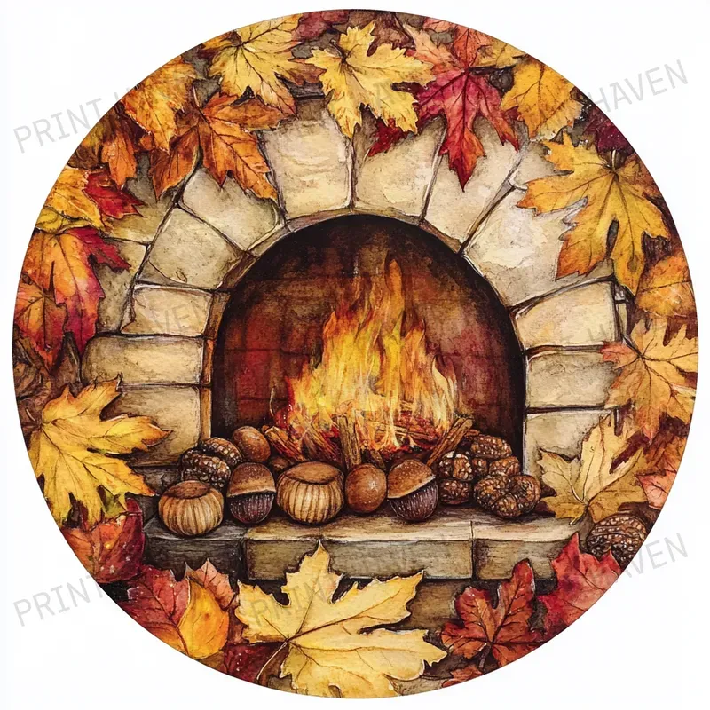 Autumn Icons Thanksgiving Cliparts