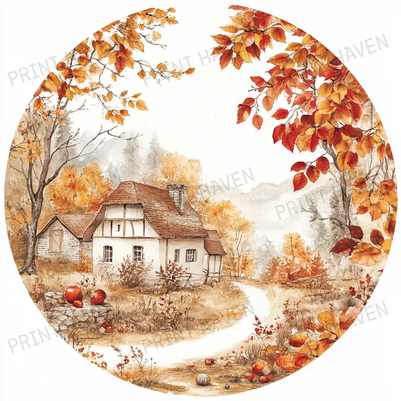 Autumn Icons Thanksgiving Cliparts