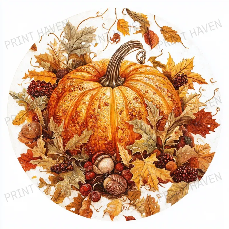 Autumn Icons Thanksgiving Cliparts