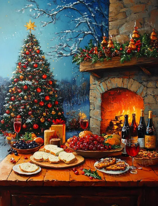 Whimsical Contrast Christmas Atc Cards