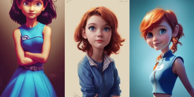 Young Pixar Girl generated by undefined