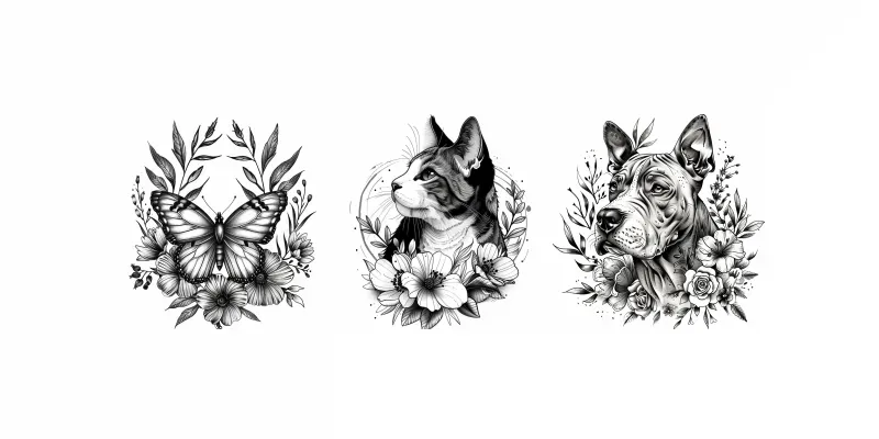 Tshirt Prints Or Tattoo Art generated by undefined