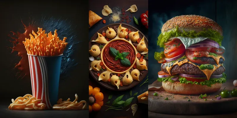 Food Showcase Art generated by undefined
