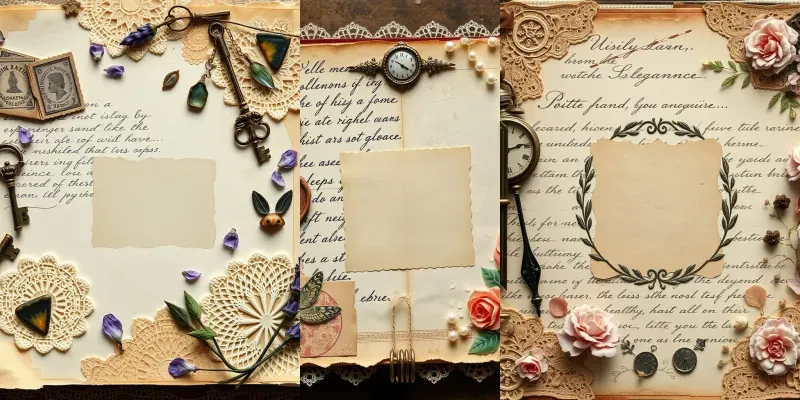 Vintage Designs For Journal Pages generated by undefined
