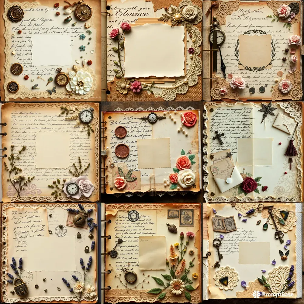Vintage Designs For Journal Pages