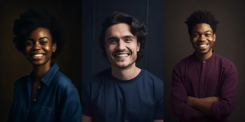 Professional Studio Portraits generated by undefined