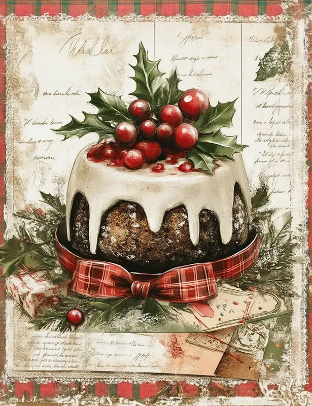 Cozy Christmas Baking Junk Journal Pages