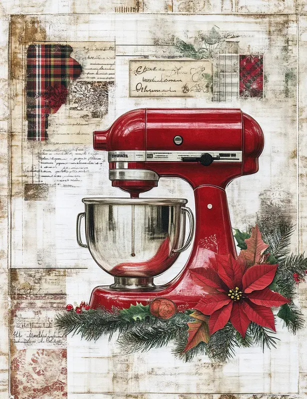 Cozy Christmas Baking Junk Journal Pages