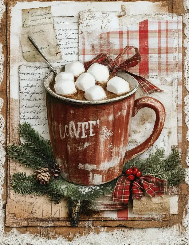 Cozy Christmas Baking Junk Journal Pages