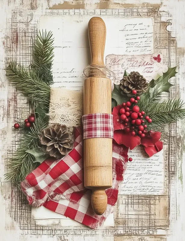 Cozy Christmas Baking Junk Journal Pages