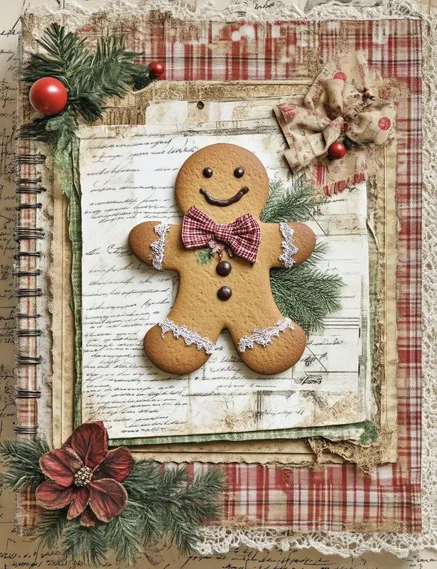 Cozy Christmas Baking Junk Journal Pages