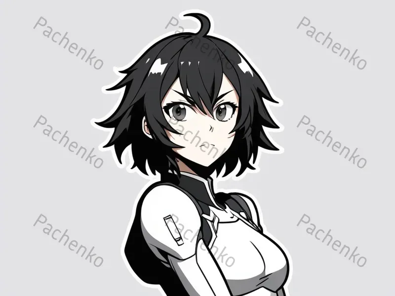 90s Style Stickers Female Characters