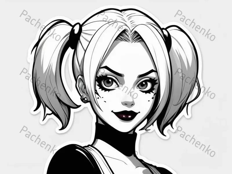 90s Style Stickers Female Characters