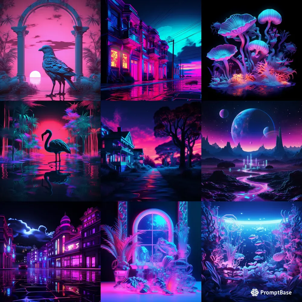 Neon Victorian Aesthetics Wallpapers