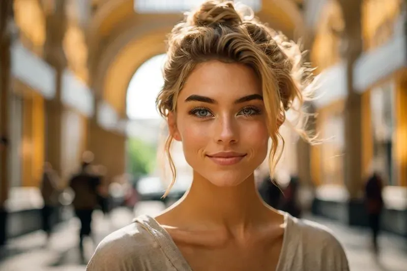 Female Hair Models In Diverse Settings