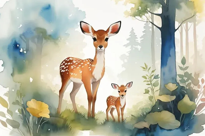 Charming Watercolor Nursery Wall Art