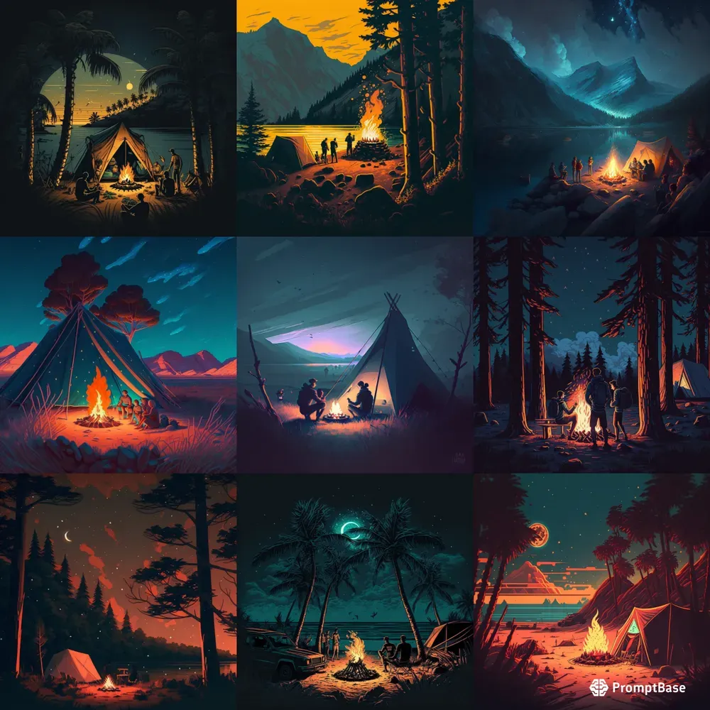 Camping In The Dark