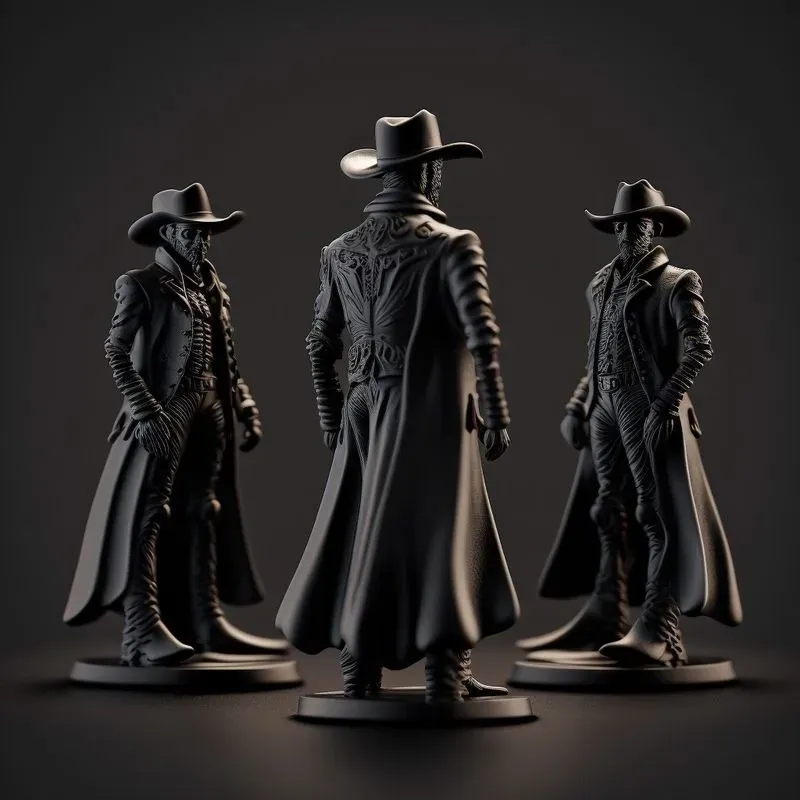 3D Chess Piece Figurines