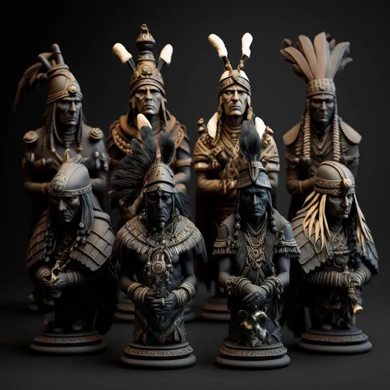 3D Chess Piece Figurines