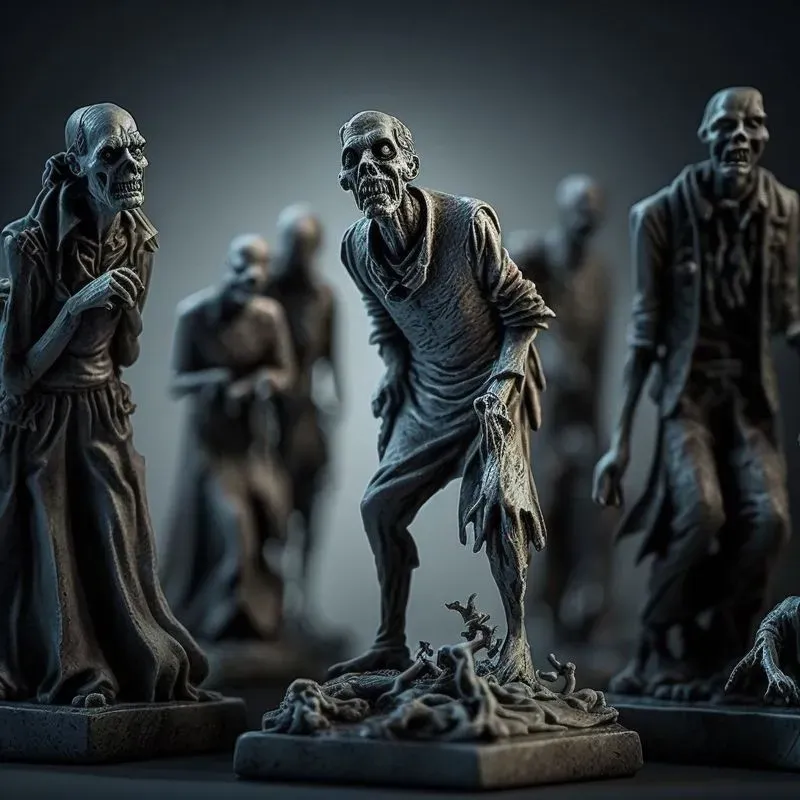 3D Chess Piece Figurines
