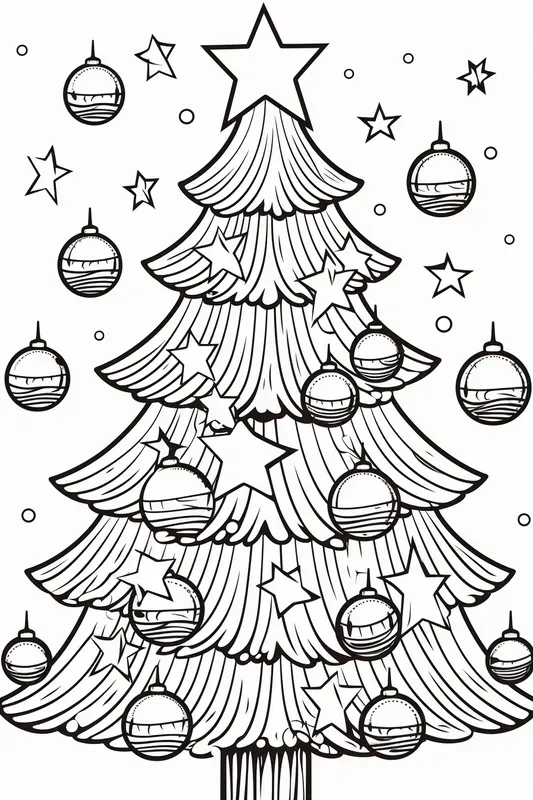 Christmas Pop Art Coloring Book Pages