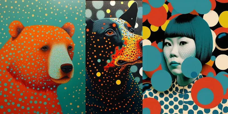 Yayo Kusama Painting Style Art generated by undefined