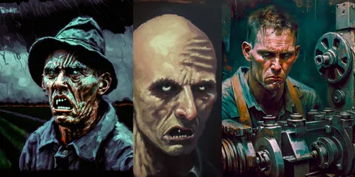 Cursed Haunted Portraits generated by midjourney
