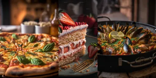 Realistic Meal Pictures generated by midjourney