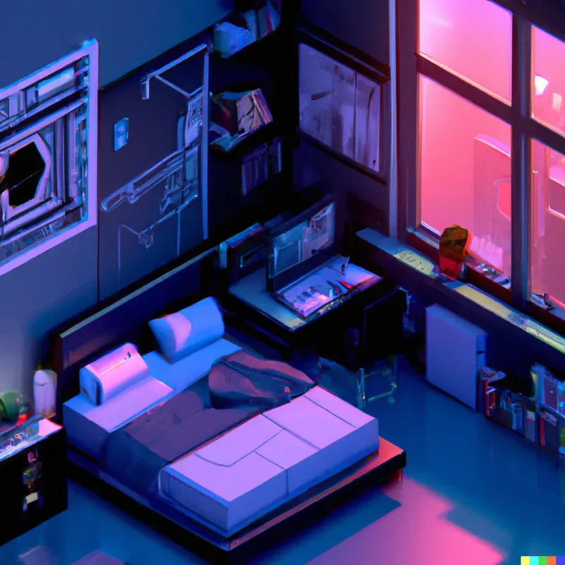 Gaming Bedroom Render