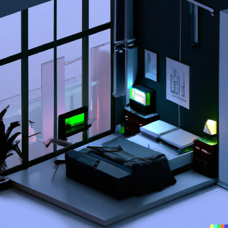 Gaming Bedroom Render
