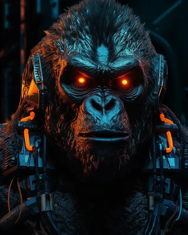 Cyborg Creatures Photorealistic Animals