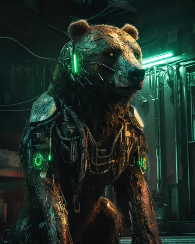 Cyborg Creatures Photorealistic Animals