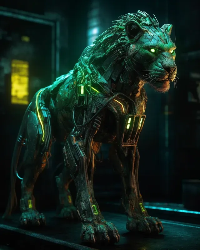 Cyborg Creatures Photorealistic Animals