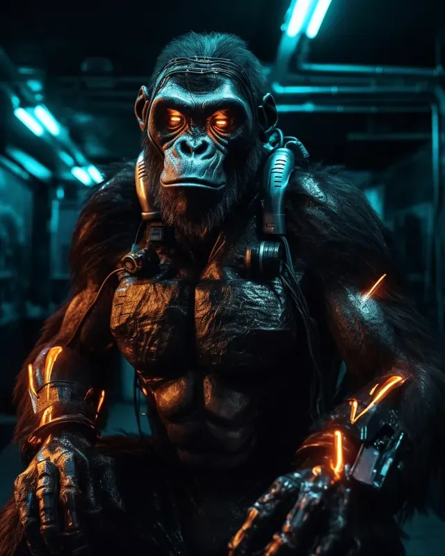 Cyborg Creatures Photorealistic Animals