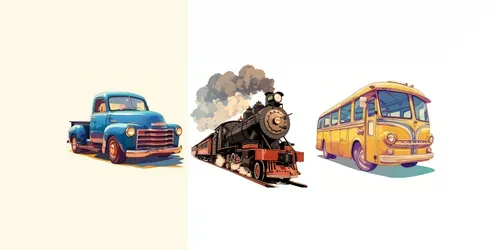 Retro Vehicles generated by midjourney
