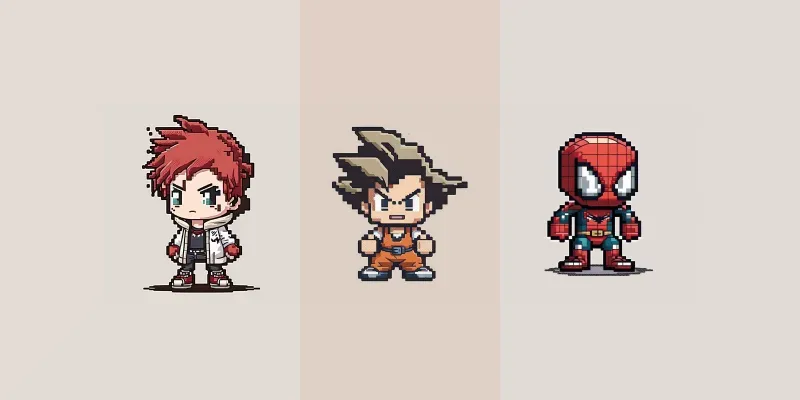 Anime Pixel Style Avatars generated by undefined